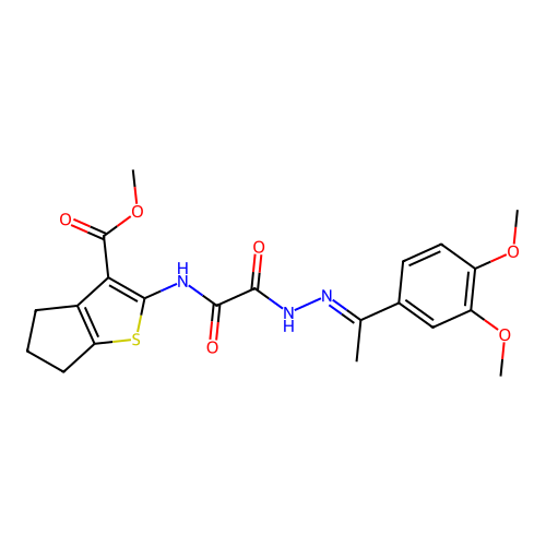 C21H23N3O6S structure