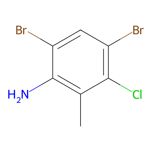 4,6-Dibromo-3-chloro-2-methylaniline structure