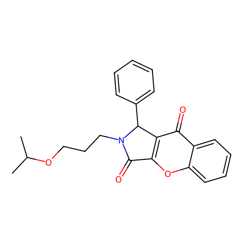 2-(3-Isopropoxypropyl)-1-phenyl-1,2-dihydrochromeno[2,3-c]pyrrole-3,9-dione structure