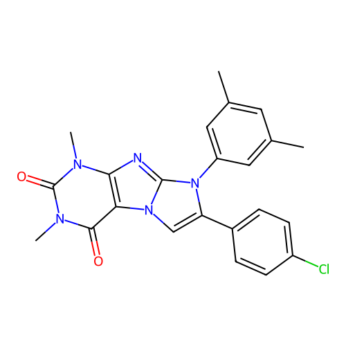 C23H20ClN5O2 structure