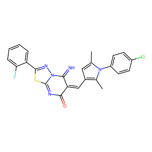 C24H17ClFN5OS structure