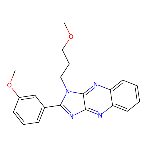 2-(3-methoxyphenyl)-1-(3-methoxypropyl)-1H-imidazo[4,5-b]quinoxaline structure