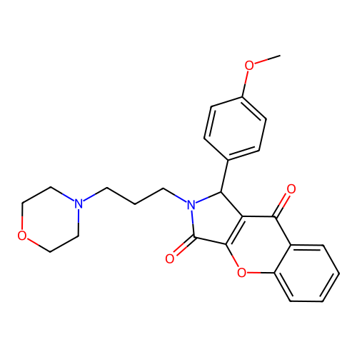 1-(4-methoxyphenyl)-2-[3-(morpholin-4-yl)propyl]-1H,2H,3H,9H-chromeno[2,3-c]pyrrole-3,9-dione structure