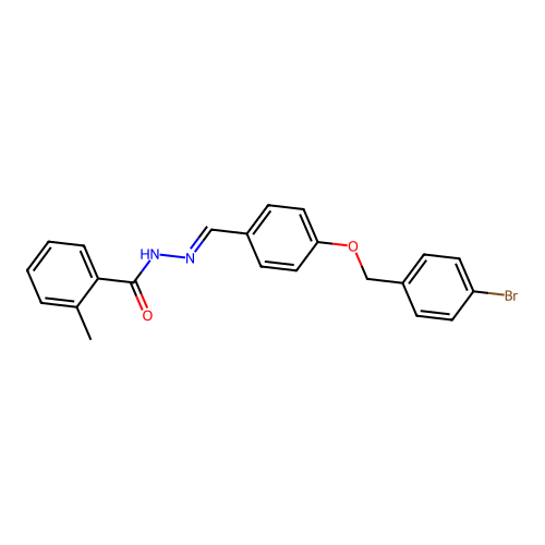 N'-[(E)-{4-[(4-bromobenzyl)oxy]phenyl}methylidene]-2-methylbenzohydrazide structure