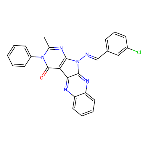 C26H17ClN6O structure