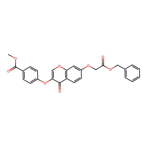 methyl 4-({7-[2-(benzyloxy)-2-oxoethoxy]-4-oxo-4H-chromen-3-yl}oxy)benzoate structure