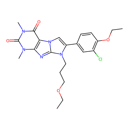 C22H26ClN5O4 structure