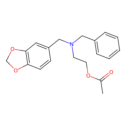 2-[1,3-Benzodioxol-5-ylmethyl(benzyl)amino]ethyl acetate structure