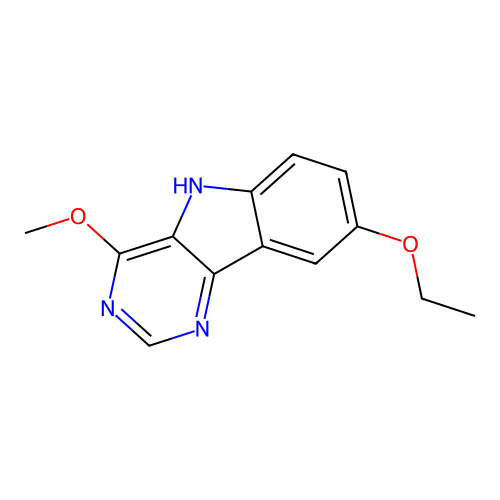 8-ethoxy-4-methoxy-5H-pyrimido[5,4-b]indole structure