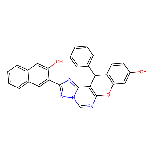 C28H18N4O3 structure