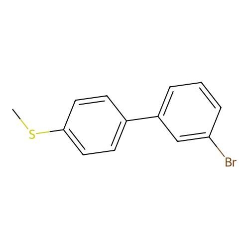 3-Bromo-4'-(methylthio)biphenyl structure