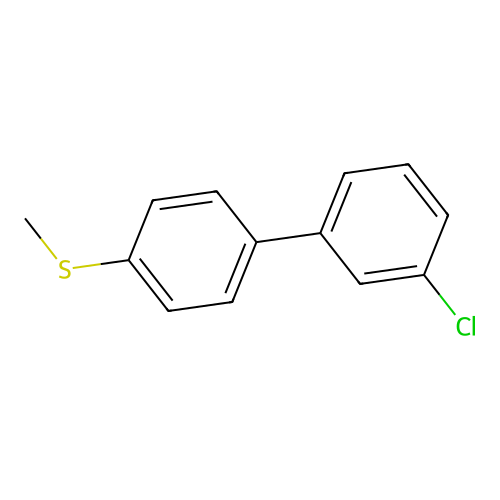 3-Chloro-4'-(methylthio)-1,1'-biphenyl structure