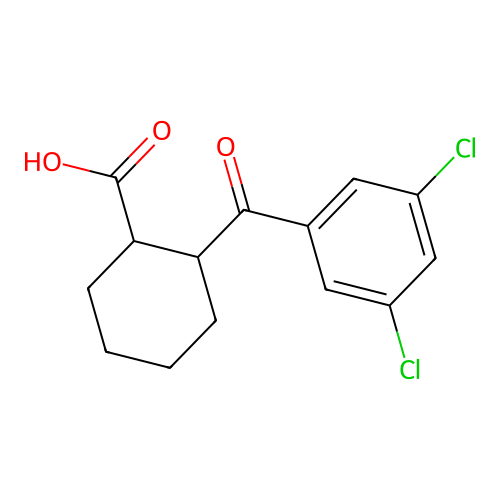 2-(3,5-Dichlorobenzoyl)cyclohexanecarboxylic acid structure