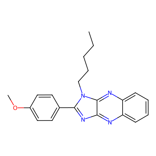 2-(4-Methoxyphenyl)-3-pentylimidazo[4,5-b]quinoxaline structure