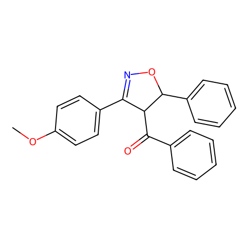 [3-(4-Methoxyphenyl)-5-phenyl-4,5-dihydro-1,2-oxazol-4-yl](phenyl)methanone structure