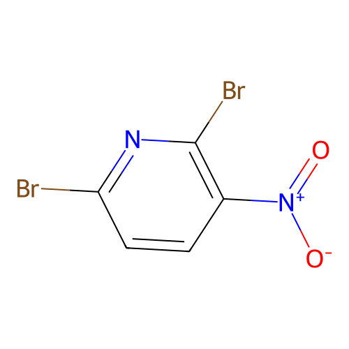 2,6-Dibromo-3-nitropyridine structure