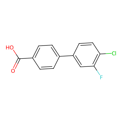 4'-Chloro-3'-fluoro[1,1'-biphenyl]-4-carboxylic acid structure