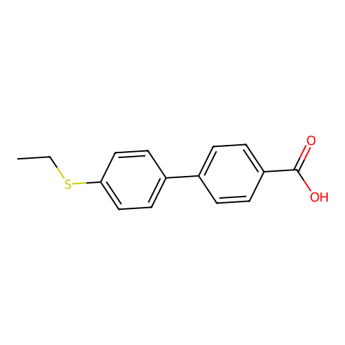 4-(4-Ethylthiophenyl)benzoic acid structure