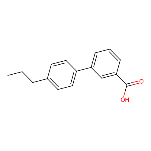 3-(4-propylphenyl)benzoic Acid structure
