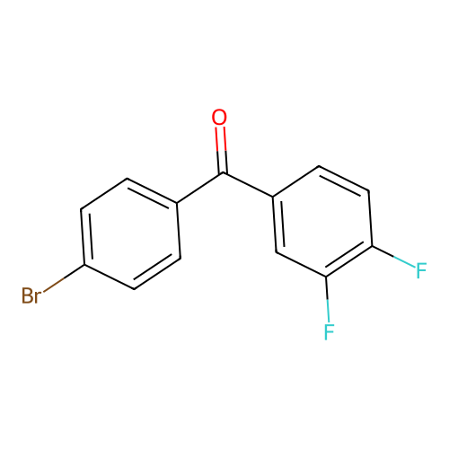 4-Bromo-3',4'-difluorobenzophenone structure