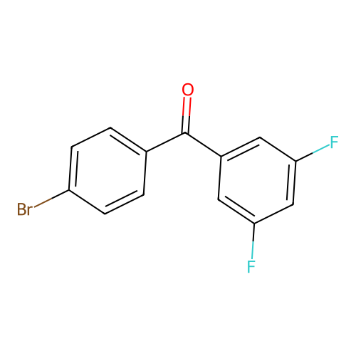 4-Bromo-3',5'-difluorobenzophenone structure