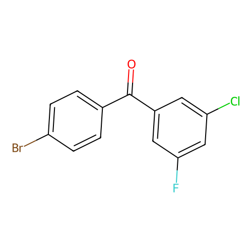 4-Bromo-3'-chloro-5'-fluorobenzophenone structure