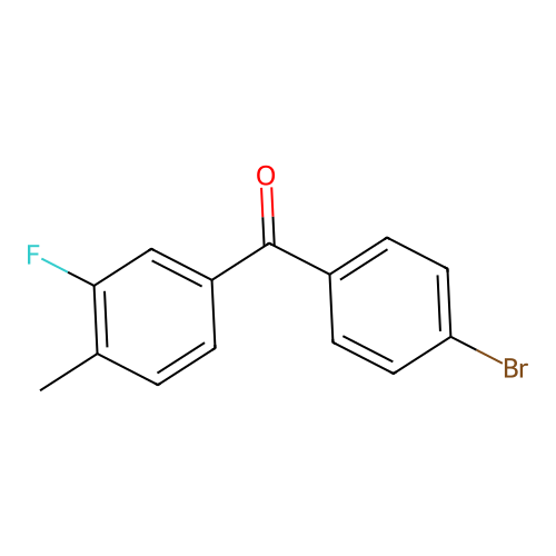 4-Bromo-3'-fluoro-4'-methylbenzophenone structure