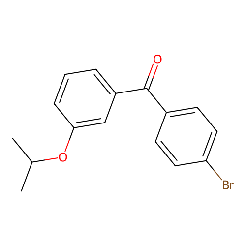 (4-Bromophenyl)(3-isopropoxyphenyl)methanone structure