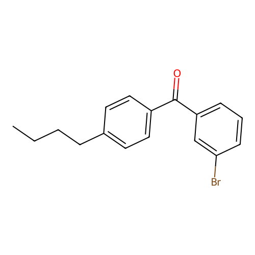 3-Bromo-4'-n-butylbenzophenone structure