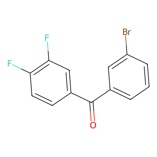 3-Bromo-3',4'-difluorobenzophenone structure
