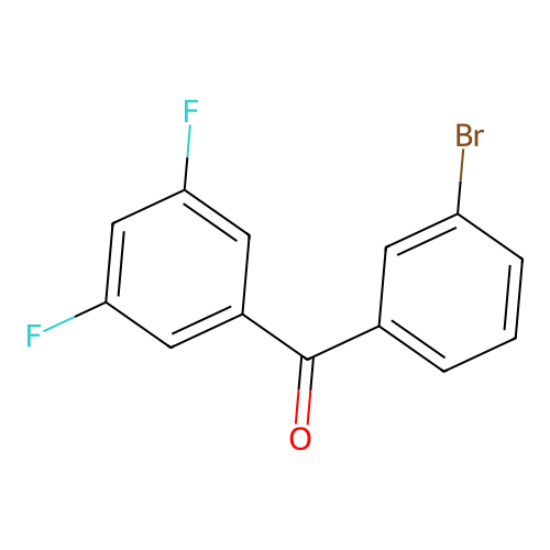 3-Bromo-3',5'-difluorobenzophenone structure