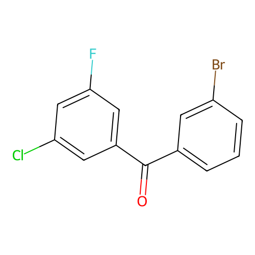 3-Bromo-3'-chloro-5'-fluorobenzophenone structure