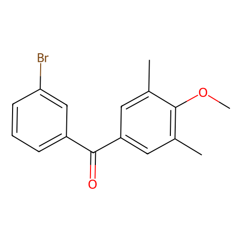 3-Bromo-3',5'-dimethyl-4'-methoxybenzophenone structure
