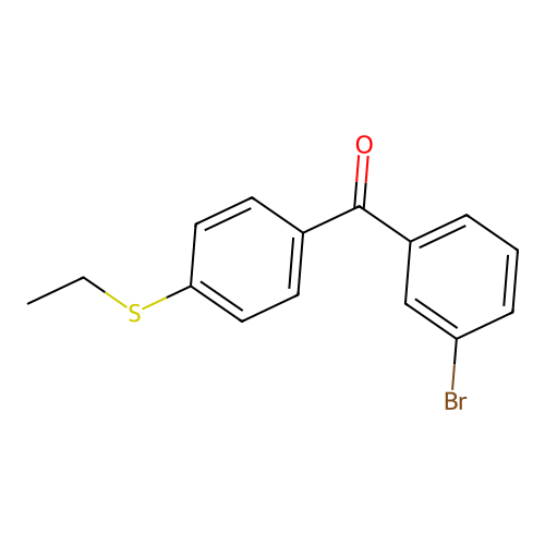 3-Bromo-4'-(ethylthio)benzophenone structure