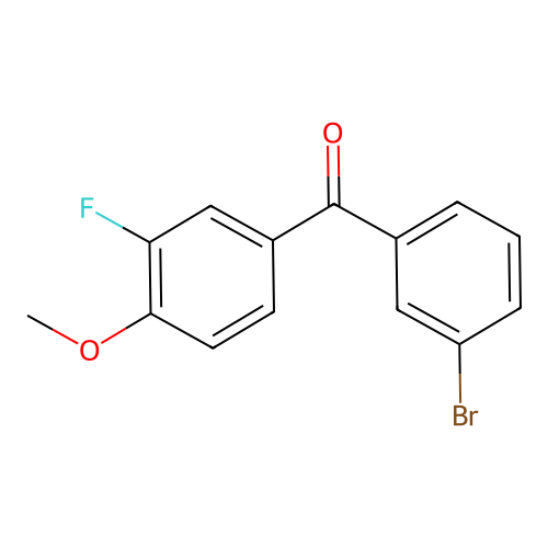 3-Bromo-3'-fluoro-4'-methoxybenzophenone structure