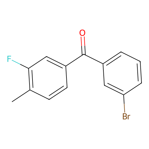 3-Bromo-3'-fluoro-4'-methylbenzophenone structure