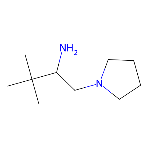 3,3-Dimethyl-1-pyrrolidin-1-ylbutan-2-amine structure