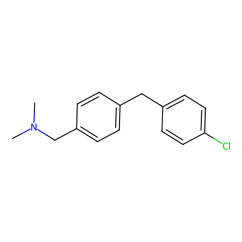 N-[4-(4-chlorobenzyl)benzyl]-N,N-dimethylamine structure