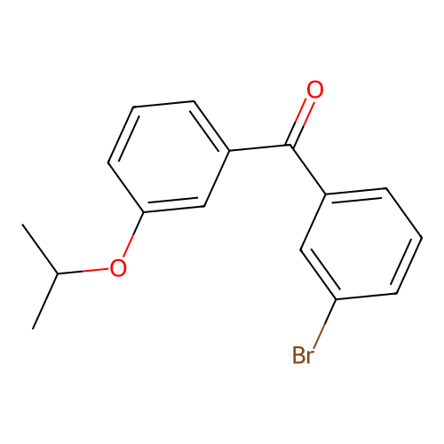 (3-Bromophenyl)(3-isopropoxyphenyl)methanone structure