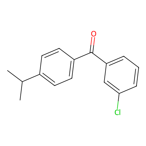 3-Chloro-4'-iso-propylbenzophenone structure