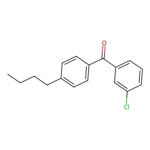 4-n-Butyl-3'-chlorobenzophenone structure