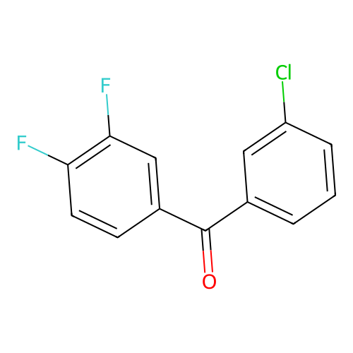 3-Chloro-3',4'-difluorobenzophenone structure