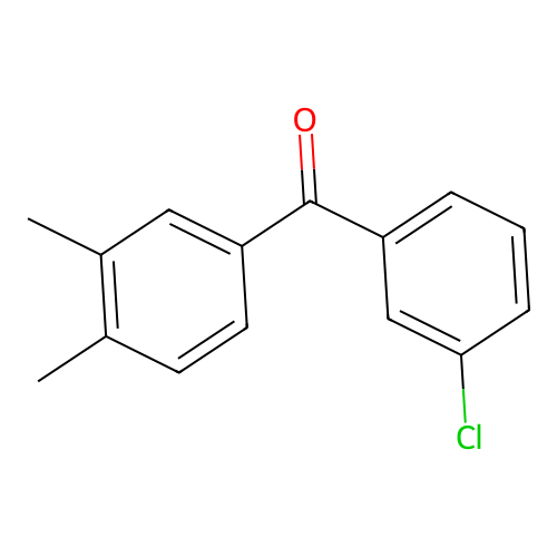 3-Chloro-3',4'-dimethylbenzophenone structure