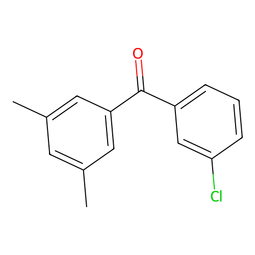 3-Chloro-3',5'-dimethylbenzophenone structure