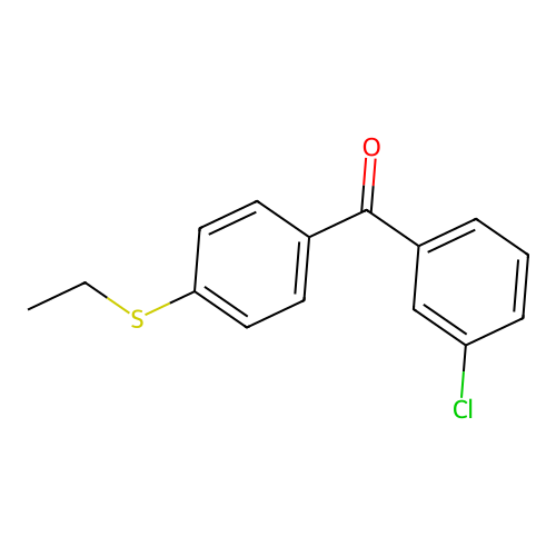 3-Chloro-4'-(ethylthio)benzophenone structure