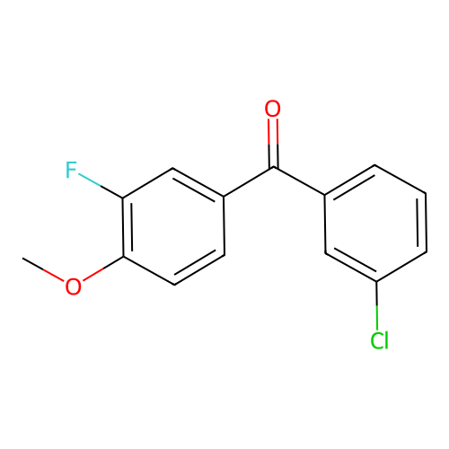 3-Chloro-3'-fluoro-4'-methoxybenzophenone structure
