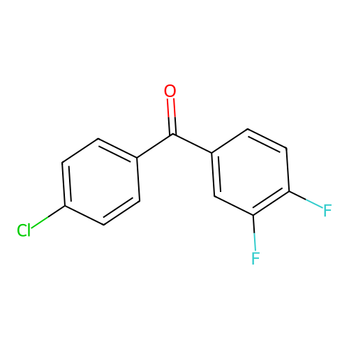 4-Chloro-3',4'-difluorobenzophenone structure
