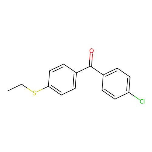 4-Chloro-4'-(ethylthio)benzophenone structure