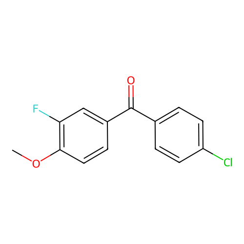 4-Chloro-3'-fluoro-4'-methoxybenzophenone structure