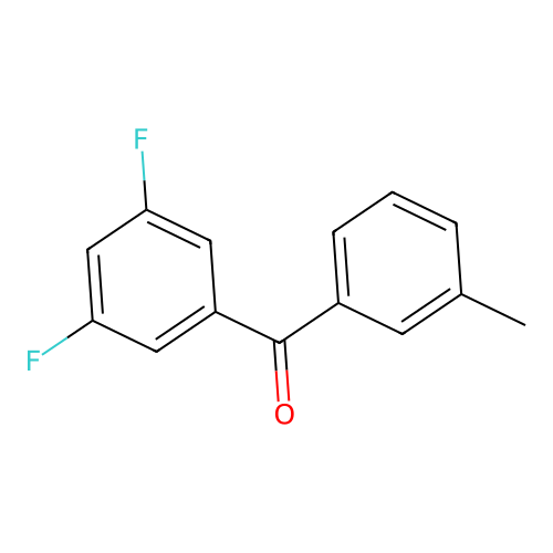 3,5-Difluoro-3'-methylbenzophenone structure